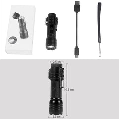 Waterproof Usb Lighter Flashlight